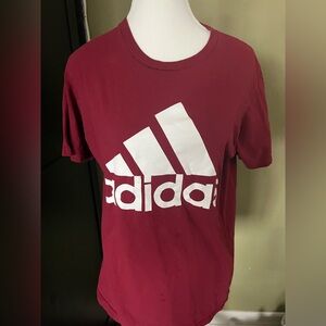adidas Red Short Sleeve Tee